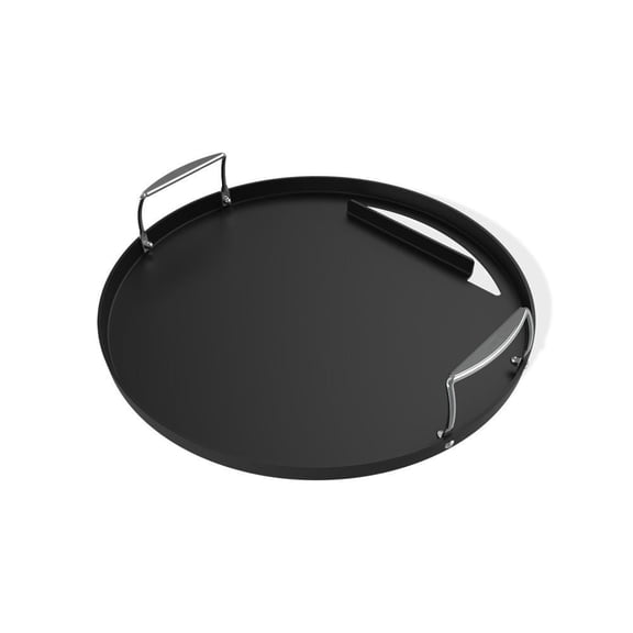 Weber Rust-Resistant 22 Inch Carbon Steel Round Griddle Insert For Charcoal Grills