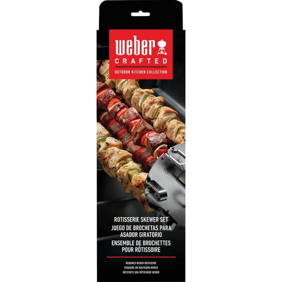 Weber-Stephen Weber Rotisserie Skewer Set - Pack of 2