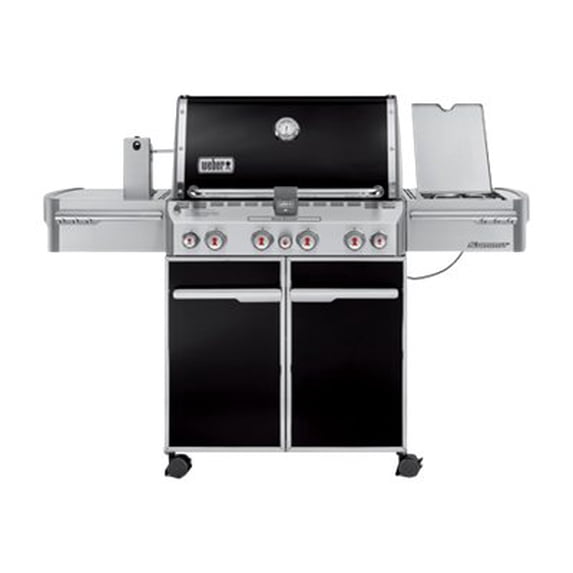 Weber Summit E-470 Natural Gas Grill With Rotisserie, Sear Burner & Side Burner - Black - 7271001