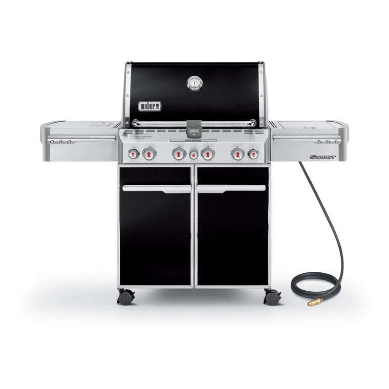 Weber Summit E-470 Natural Gas Grill With Rotisserie, Sear Burner & Side Burner - Black - 7271001