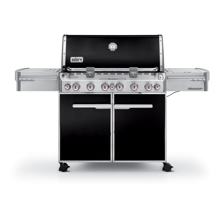Weber Summit E-670 6-Burner Black Propane Gas Grill with Rotisserie