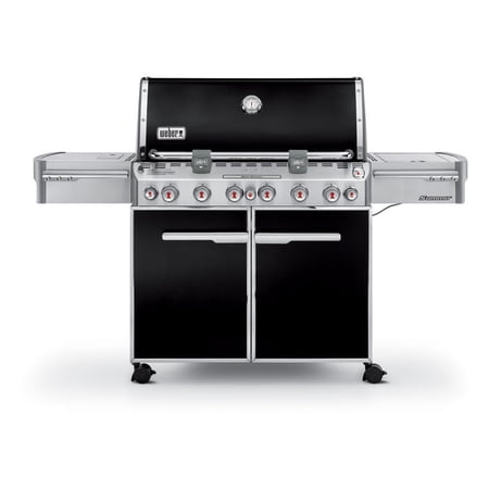 Weber Summit E-670 Propane Gas Grill With Rotisserie, Sear Burner & Side Burner - Black - 7371001