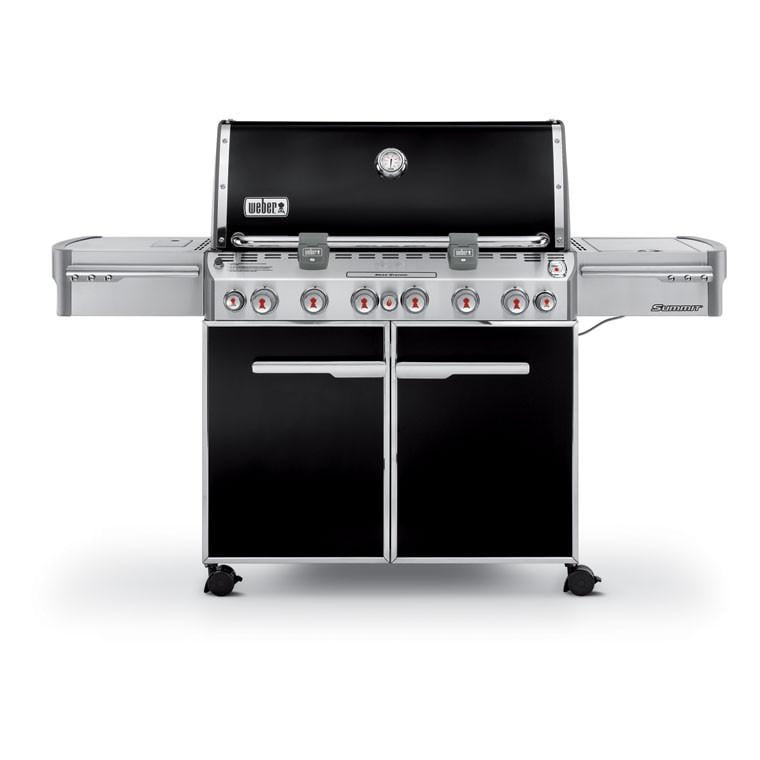 Weber Summit E-670 6-Burner Black Propane Gas Grill with Rotisserie