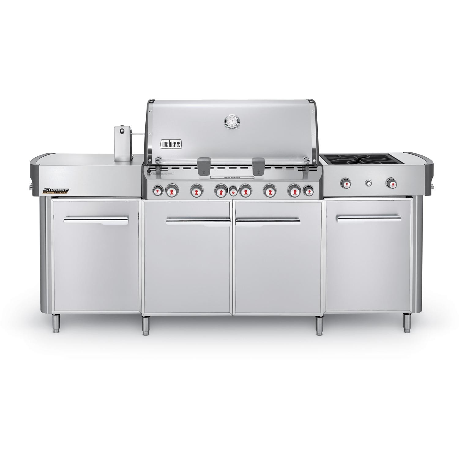 Weber Summit Grill Center Freestanding Natural Gas Grill With Rotisserie, Sear Burner & Side Burner - image 1 of 6