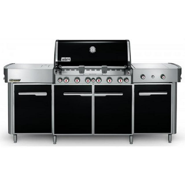 Weber Summit Grill Center Freestanding Propane Gas Grill With Rotisserie, Sear Burner & Side Burner