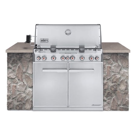 Summit S-660 Gas Grill Stainless Steel NG Built-In