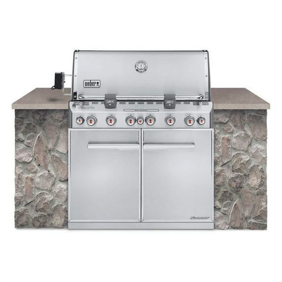 Summit S-660 Gas Grill Stainless Steel NG Built-In
