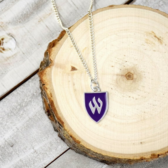 Fan Frenzy Gifts Weber State Wildcats Officially Licensed W Women's Necklace with Pendent