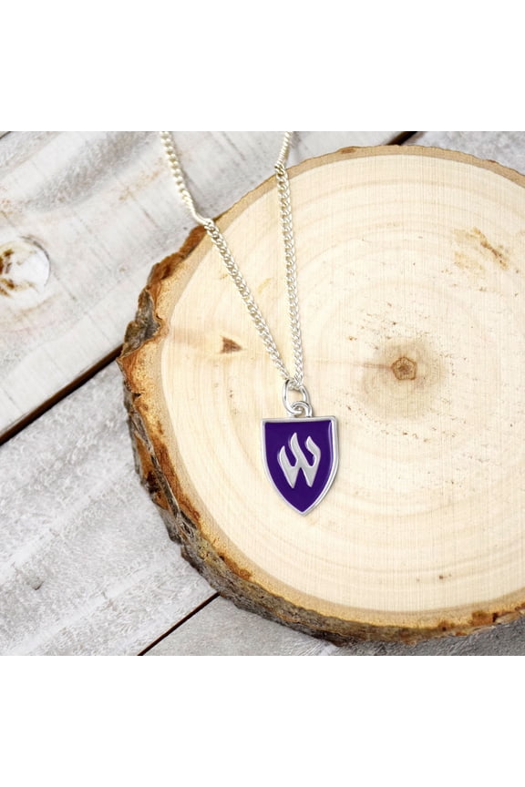 Fan Frenzy Gifts Weber State Wildcats Officially Licensed W Women's Necklace with Pendent