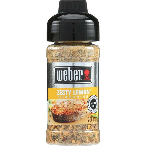 (Pack of 6) Weber Zesty Lemon Seasoning, 2.5 oz