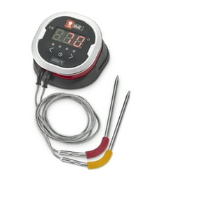  Weber Instant Read Meat Thermometer,1.3 In. W. x 0.3 In. H. x  8 In. L, Black/Silver : Patio, Lawn & Garden