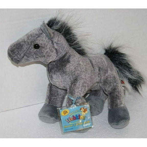 Webkinz - Grey Arabian Horse Regular Size Plush (With Sealed Code) Bonus 1 Pack Webkinz Card