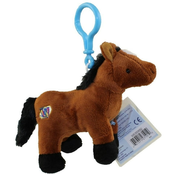 Webkinz Kinz Klip - Brown Arabian Horse Plush Feature Code Enclosed (BONUS 1 RANDOM TY ERASER)