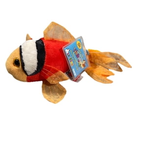 Webkinz Lil' Kinz - Tomato Clown Fish plush (New With Webkinz Sealed Code Tag HS516)(BONUS ONE WEBKINZ GIFT BAG)