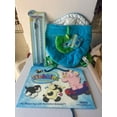 thumbnail image 1 of Webkinz Plush Pet Carrier Backpack Green Blue Necklace W Code Gift Bag Set New, 1 of 1