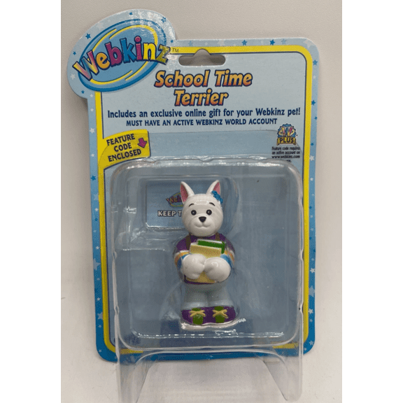 Webkinz 'School Time Terrier' Figurine With Sealed Code