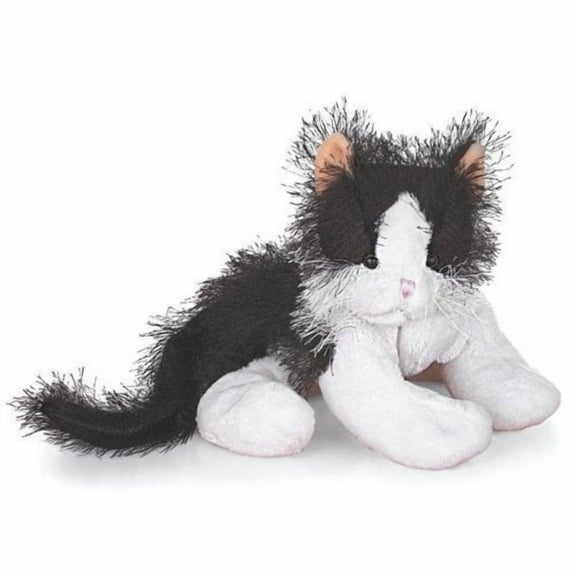 Webkinz Virtual Pet Plush - BLACK & WHITE CAT (Regular Size 7")(NO WEBKINZ CODE)(BONUS 1 WEBKINZ STICKER PACK WITH CODE)
