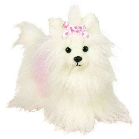 Webkinz - White and Pink Yorkie Terrier Puppy 8" PLUSH(With New Code) BONUS 1 PACK WEBKINZ  TRADING CARDS