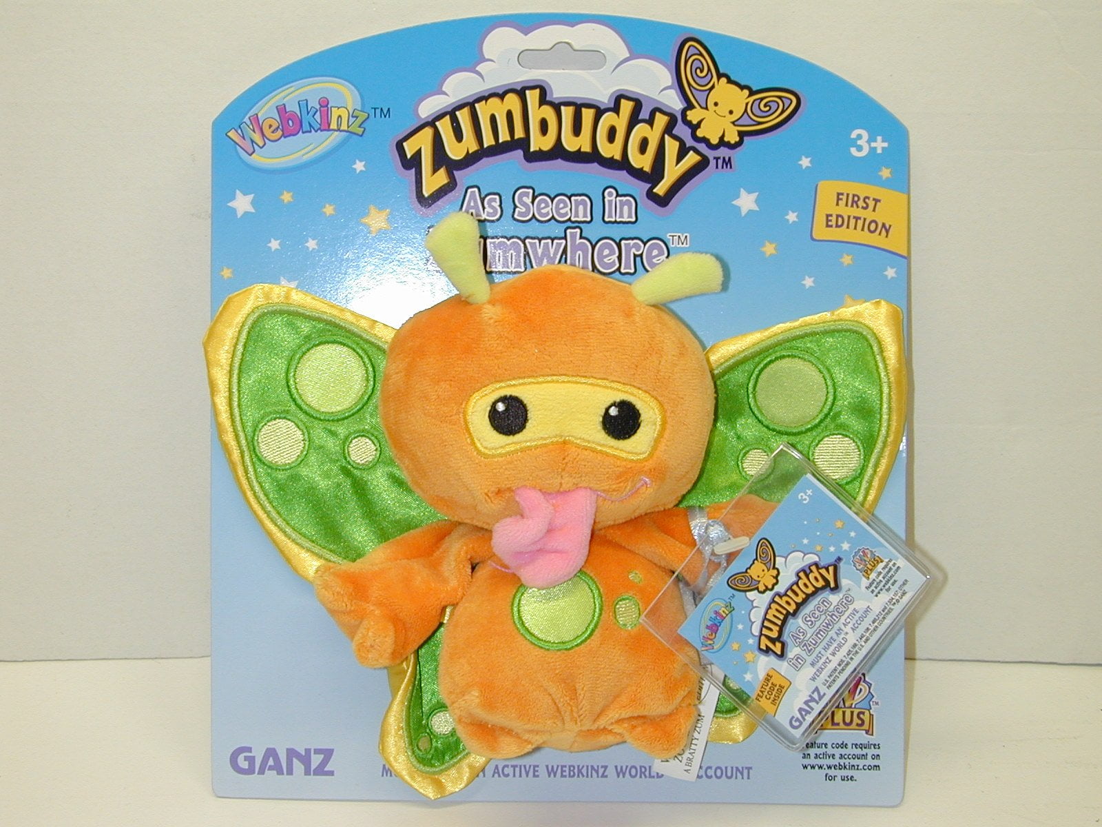 Webkinz ZUMBUDDY Series 1 - ZOOLA a Bratty Zum (Orange) (5