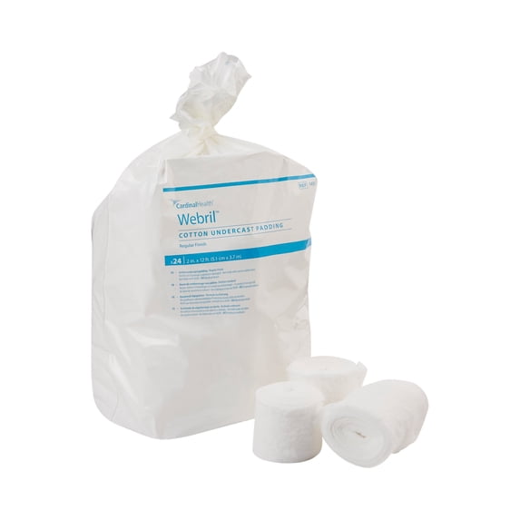 Webril Cast Padding 2" x 4 Yd Cotton White 1418, 24 Ct
