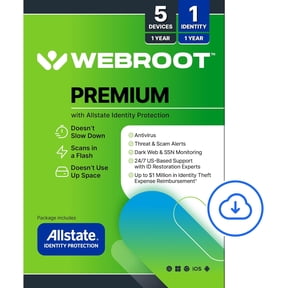 Webroot Allstate Premium 5 Devices 1 Year (Digital Download)