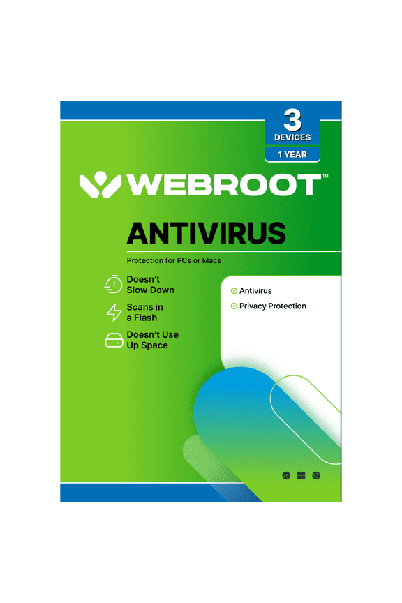 Antivirus Software for 3 Devices, 1 Year Subscription  Windows/MacOS [Digital Download]