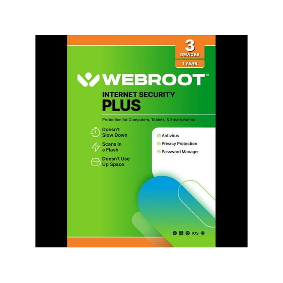 Webroot Internet Security Plus 3 Devices 1 Year