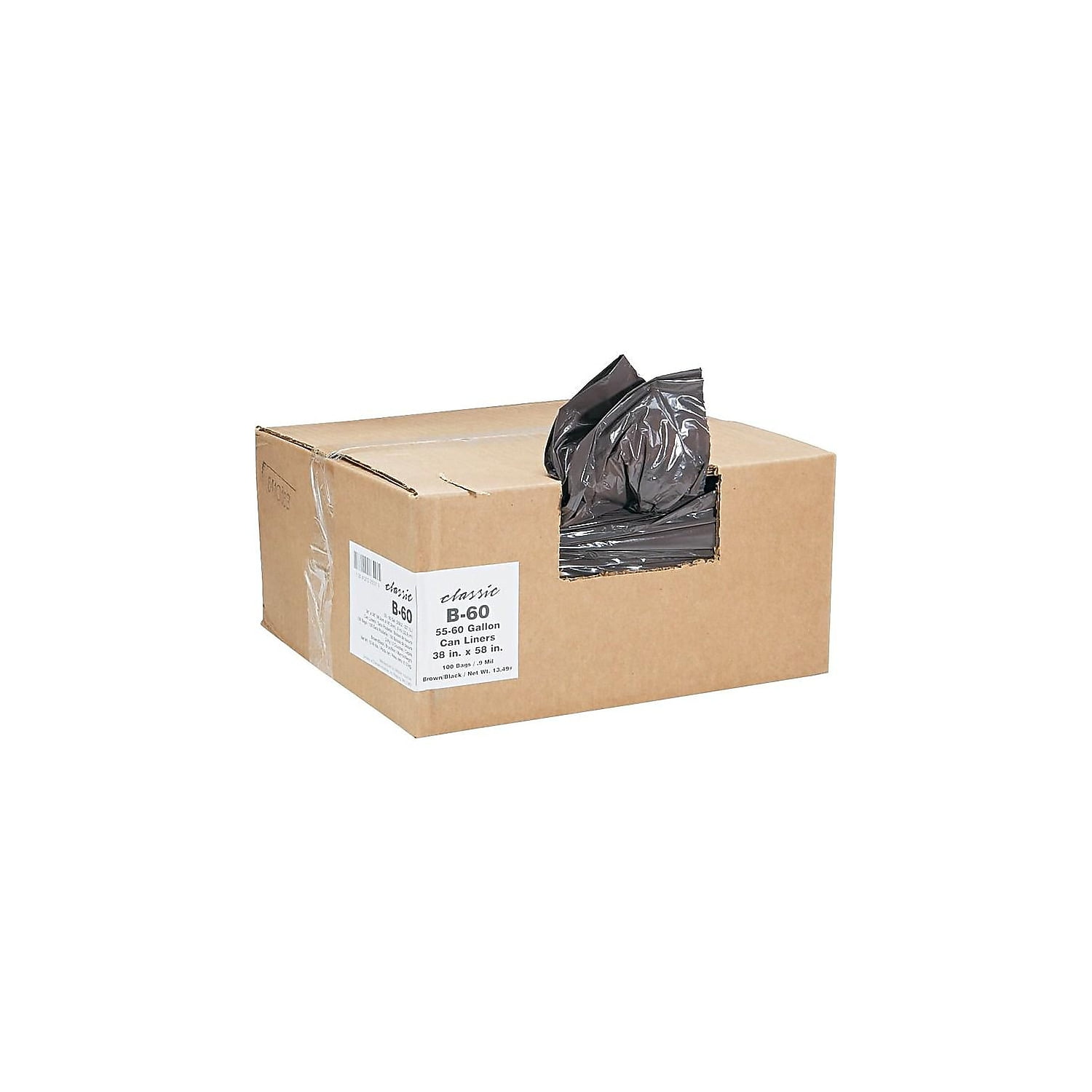 Webster 55 -60 Gal. Classic Trash Bags Black WEBB60-790196