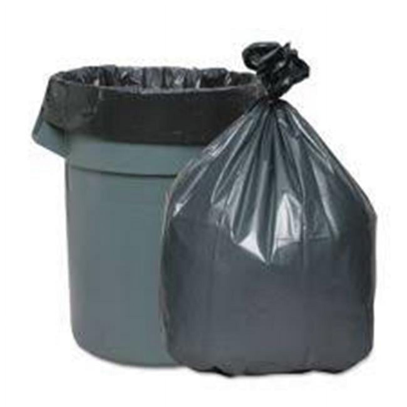 Webster Can Liners - 60 gal Capacity - Black - 100/Carton - Waste Disposal - image 1 of 2