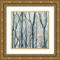 thumbnail image 1 of Webster, Kyle 20x20 Gold Ornate Wood Framed with Double Matting Museum Art Print Titled - Through The Trees - Blue I, 1 of 4