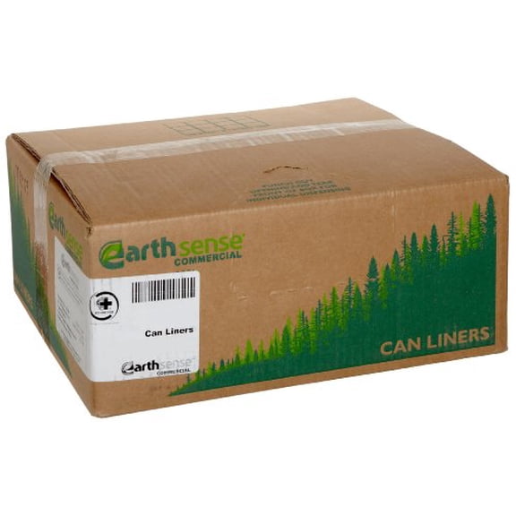 Webster Reclaim Heavy-Duty Recyled Can Liners, 56 Gallon, 100 Count