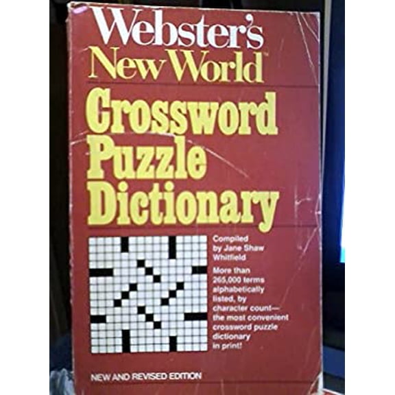 Pre-Owned Webster'S New World Crossword Puzzle Dictionary Paperback