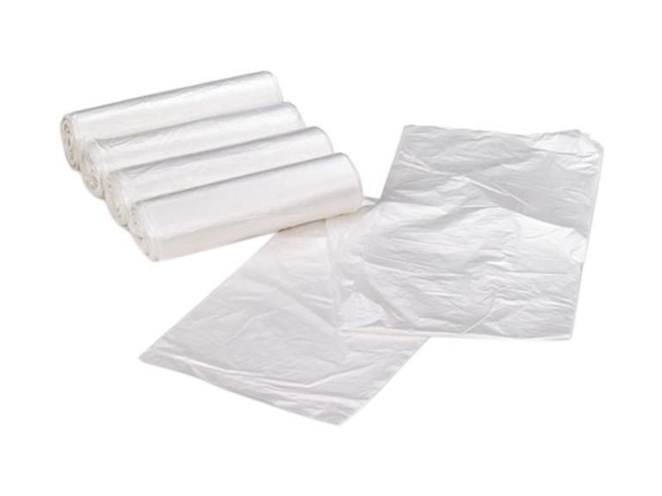33 Gallon Clear High-Density Trash Bags with Star-Seal Bottom