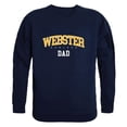 thumbnail image 1 of Webster University Gorlocks Dad Crewneck Sweatshirt, Navy - Large, 1 of 1