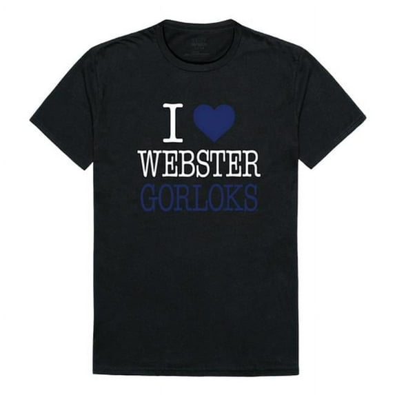 Webster University Gorlocks I Love T-Shirt, Black - Extra Large