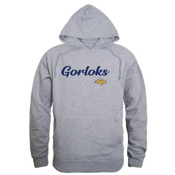 Webster University Gorlocks Script Hoodie, Heather Grey - Extra Large