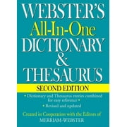 Webster's All-In-One Dictionary & Thesaurus, Second Edition (Hardcover)