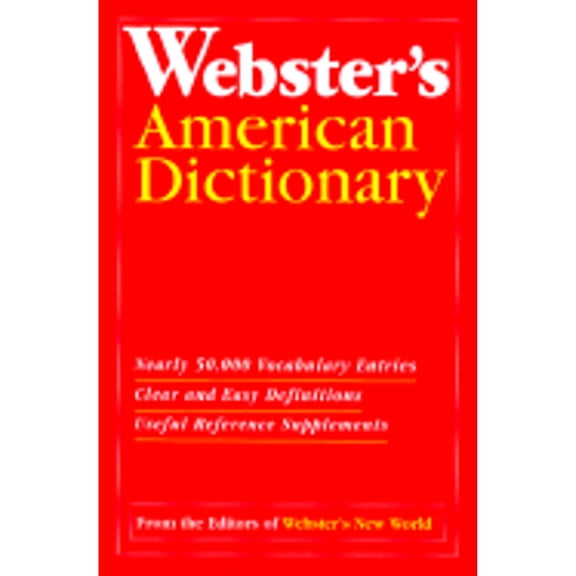 Pre-Owned Webster's American Dictionary (Hardcover) by Webster's (Editor)