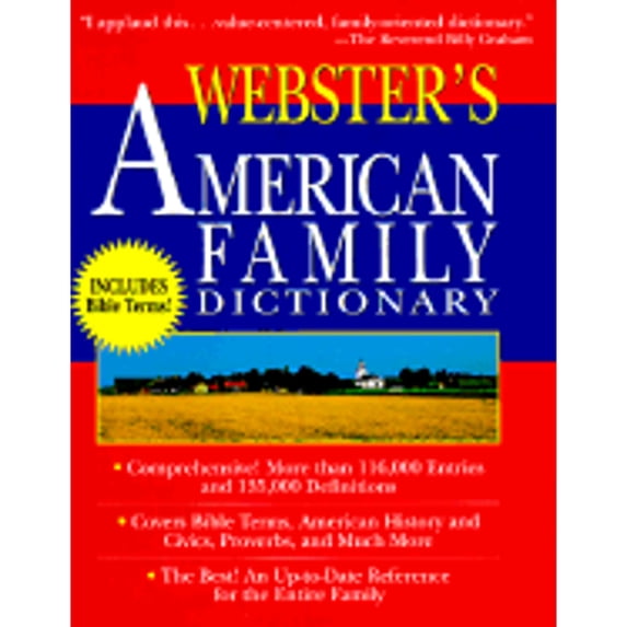 Pre-Owned Webster's American Family Dictionary (Hardcover) 0679458018 9780679458012