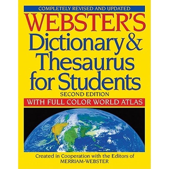 Pre-Owned Webster's Dictionary & Thesaurus for Students: With Full Color World Atlas (Revised, Updated) (Paperback)