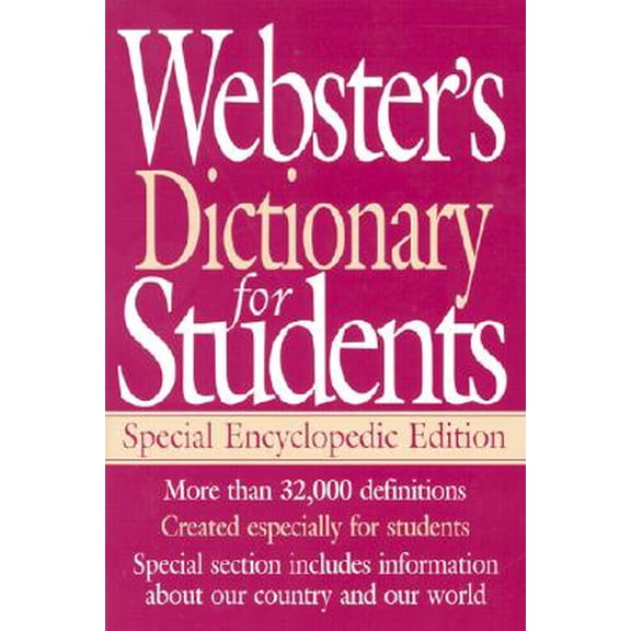 Pre-Owned Webster's Dictionary for Students (Paperback) 1892859580 9781892859587