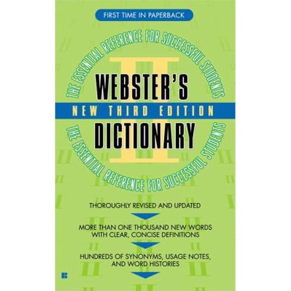 Pre-Owned Webster's II Dictionary (Mass Market Paperback) 0425204626 9780425204627