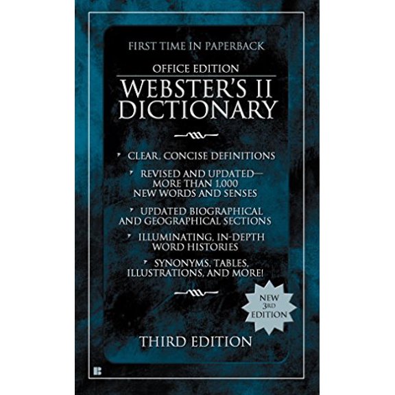 Pre-Owned Webster's II Dictionary: Office Edition, Third Edition (Mass Market Paperback) 0425204081 9780425204085