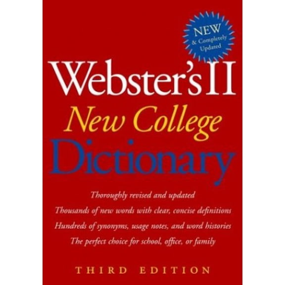 Pre-Owned Webster's II New College Dictionary Paperback