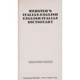 thumbnail image 1 of Pre-Owned Webster's Italian English, English Italian Dictionary (Hardcover) 0883654679 9780883654675, 1 of 1