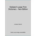 thumbnail image 1 of Pre-Owned Webster's Large Print Dictionary - New Edition (Hardcover) 1596950374 9781596950375, 1 of 1