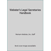 Pre-Owned Webster's Legal Secretaries Handbook (Hardcover) 0877790345 9780877790341