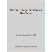 Pre-Owned Webster's Legal Secretaries Handbook (Hardcover) 0877790345 9780877790341