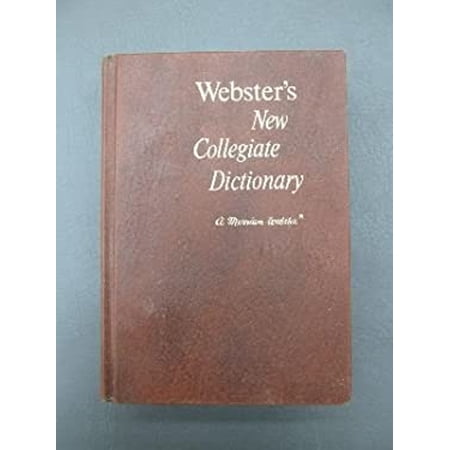 Webster s New Collegiate Dictionary by Unnamed (Hardcover)