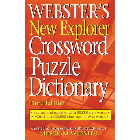 Pre-Owned Webster's New Explorer Crossword Puzzle Dictionary